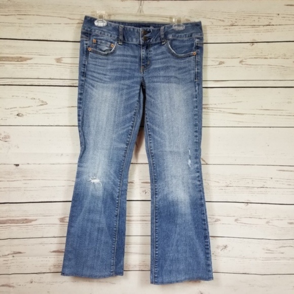 American Eagle Outfitters Denim - AMERICAN EAGLE Artist stretch flare low rise jeans